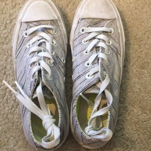 Converse All Star shoes neon yellow on the inside